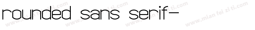 rounded sans serif字体转换